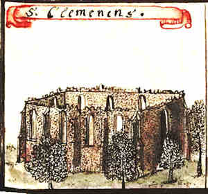 S. Clemens - Ruiny kocioa w. Klemensa, widok oglny